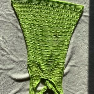 Lime green knitted shirt
